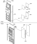 Page 1 Diagram and Parts List for SRDE25TPSE P1190315W E Amana Refrigerator