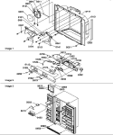 Page 4 Diagram and Parts List for SRDE25TPSE P1190315W E Amana Refrigerator
