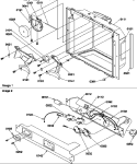 ICE & WATER CAVITY & ELEC BRKT ASSY Diagram and Parts List for SCD25TW P1190426W W Amana Refrigerator