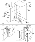 CABINET PARTS Diagram and Parts List for SCD25TW P1190426W W Amana Refrigerator