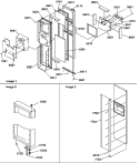 FZ DOOR Diagram and Parts List for SRDE27TPSE P1190604W E Amana Refrigerator