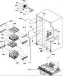 FZ SHELVES AND LIGHT Diagram and Parts List for SRDE27TPSE P1190604W E Amana Refrigerator