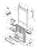 REF DOOR Diagram and Parts List for TP19R3E P1181905W E Amana Refrigerator