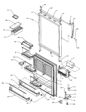 REF DOOR Diagram and Parts List for TP22R3E P1181603W E Amana Refrigerator