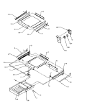 CABINET SHELVING Diagram and Parts List for TP21A3E P1181503W E Amana Refrigerator