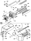 ICE MAKER ASSY AND PARTS Diagram and Parts List for TG518SL P1180903W L Amana Refrigerator