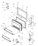 FZ DOOR ASSY Diagram and Parts List for TH21S3W P1195601W W Amana Refrigerator