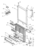 REF DOOR ASSY Diagram and Parts List for THI21S3L P1194701W L Amana Refrigerator