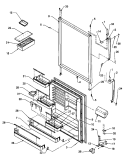 REF DOOR ASSY Diagram and Parts List for TH21S3W P1195601W W Amana Refrigerator