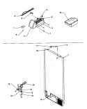 FACTORY INSTALLED ICE MAKER Diagram and Parts List for THI21S3L P1194701W L Amana Refrigerator