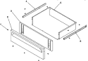 STORAGE Diagram and Parts List for ARR6300LL P1142669NLL Amana Range