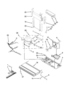 Unit Parts Diagram and Parts List for MBL2258XES5  Maytag Refrigerator
