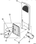 HEATER BOX ASSY ORIGINALLY ON ELEC DRYER Diagram and Parts List for LE8317W2B PLE8317W2 B Amana Dryer
