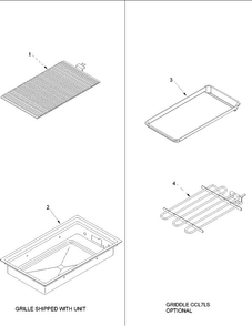 Grille And Griddle - Cc7ls Diagram and Parts List for CARDS801E-P1131925NE  Amana Range