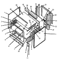 CABINET ASSY Diagram and Parts List for SBC24FX0 P1142372N W Amana Range