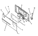 DOOR ASSY Diagram and Parts List for SBC24FX0 P1142372N W Amana Range