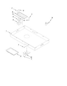 Burner Box Parts Diagram and Parts List for JEC9530BDB12  Jenn-Air Cooktop