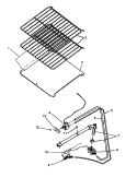 OVEN COMPONENTS Diagram and Parts List for RBK28FG5 P1142948N L Amana Range