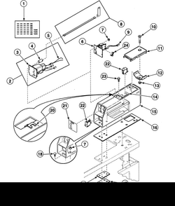 Meter Assy Diagram and Parts List for SDEX07WF1500  Speed Queen Dryer