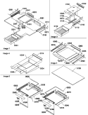 SHELVING ASSEMBLIES Diagram and Parts List for TG21VW P1301803W W Amana Refrigerator