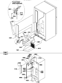 CABINET BACK Diagram and Parts List for TG21VW P1301803W W Amana Refrigerator