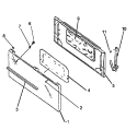 Part Location Diagram of 054683W Whirlpool PANEL, DOOR WHITE