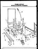 FRAME DETAILS Diagram and Parts List for GAX97DW MN02 Amana Dishwasher