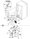 CABINET BACK Diagram and Parts List for TR21VE P1309401W E Amana Refrigerator