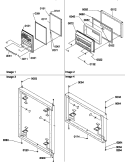 DOOR ASSEMBLIES Diagram and Parts List for TR21VE P1309401W E Amana Refrigerator
