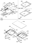 SHELVING ASSEMBLIES Diagram and Parts List for TR25VL P1196404W L Amana Refrigerator