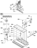 MACHINE COMPARTMENT Diagram and Parts List for TR25VL P1196404W L Amana Refrigerator