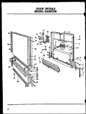 DOOR DETAILS Diagram and Parts List for GAX97DW MN02 Amana Dishwasher