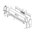 Part Location Diagram of Y0656801 Whirlpool END CAP ASSEMBLY, Left Hand 4``, BLAC