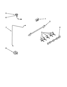 Manifold Parts Diagram and Parts List for JDR8880RDB10  Jenn-Air Range