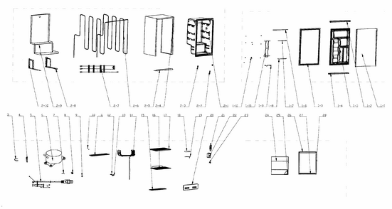 Refrigerator Ass Diagram and Parts List for 25599792  Kenmore Refrigerator