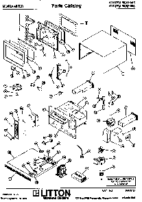 Section 5 Diagram and Parts List for 80 51001 Amana Microwave