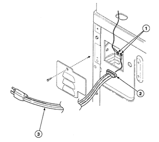 Power Cord Diagram and Parts List for SSG519QF  Speed Queen Dryer