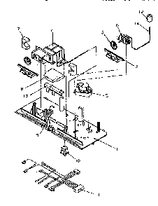 Control Panel Diagram and Parts List for TR21S4W-P1196104WW  Amana Refrigerator