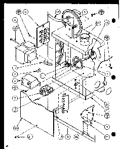 Section 1 Diagram and Parts List for GHI115A50C P6983116F Amana Heater