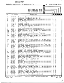 Unit Compartment & System Page 2 Diagram and Parts List for 21304-0A  Admiral Refrigerator