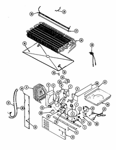 Unit Diagram and Parts List for RTP1700CAL-DH34A  Maytag Refrigerator