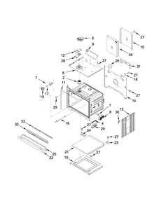 Oven Parts Diagram and Parts List for MEW9627DS01  Maytag Wall Oven