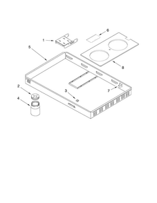 Burner Box Assembly Diagram and Parts List for JED8130ADB16  Jenn-Air Cooktop