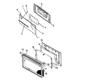 OVEN DOOR ASSY Diagram and Parts List for SBE26AA5 P1142253N L Amana Range