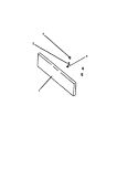 FIXED PANEL ASSY Diagram and Parts List for SBE26AA5 P1142253N L Amana Range