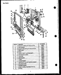 DOOR DETAILS Diagram and Parts List for DUS104-19 DUS10419 Caloric Dishwasher