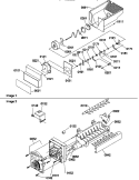 ICE BUCKET AUGER AND ICE MAKER PARTS Diagram and Parts List for GSGD21BW P1193905W W Amana Refrigerator
