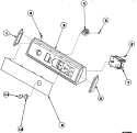 GRAPHIC PANEL, CONTROL HOOD AND CONTROLS Diagram and Parts List for AWM290L2 PAWM290L2 Amana Washer