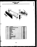 CONTROL PANEL Diagram and Parts List for DDW190/MN02  Amana Dishwasher