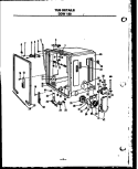 TUB DETAILS Diagram and Parts List for DDW190/MN02  Amana Dishwasher